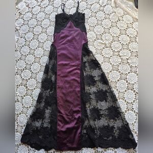 NWOT Dolls Kill Window Lustrous Heart Maxi Dress | Goth